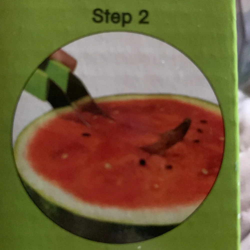 Watermelon Slicer melon cutter handy convenient cutting tool used once EUC